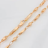 Cadena Rustica Barril 12.75g / 60cm / 4.4mm Oro Rosa 18K