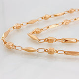 Cadena Rustica Barril 12.75g / 60cm / 4.4mm Oro Rosa 18K