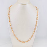 Cadena Rustica Barril 12.75g / 60cm / 4.4mm Oro Rosa 18K
