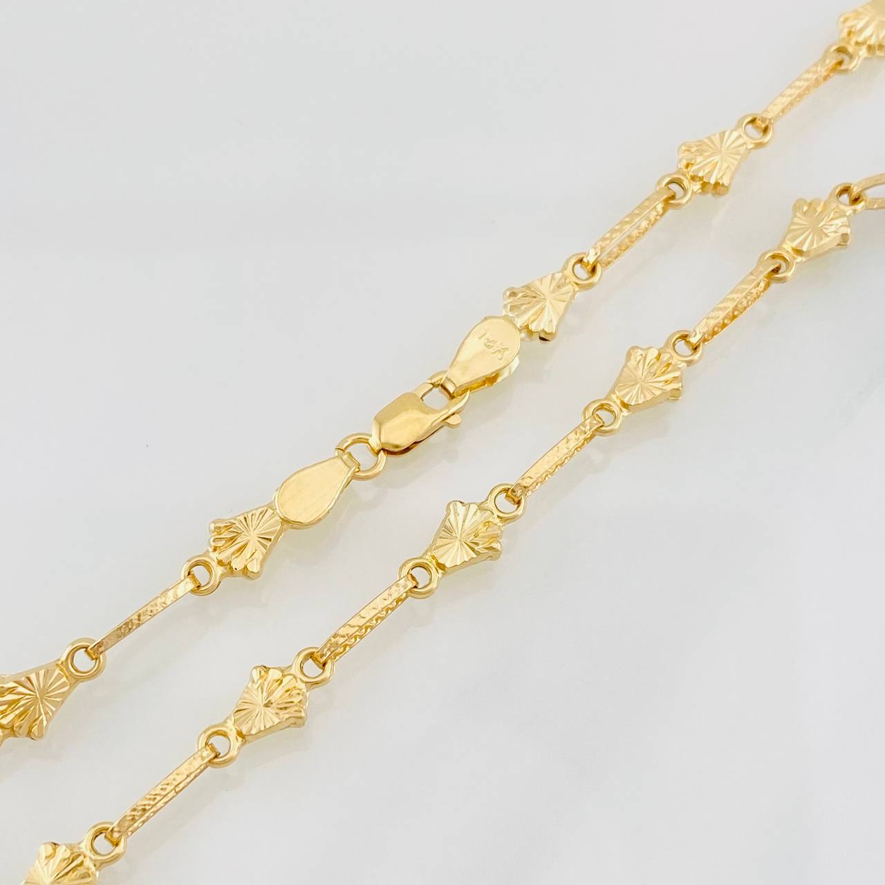 Cadena Rustica Corona 9.3g / 60cm / 4.95mm Oro Amarillo 18K