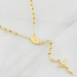 Rosario Virgen Milagrosa 10.4g / 60cm / 4mm Oro Amarillo 18K