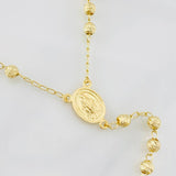 Rosario Virgen Milagrosa 10.4g / 60cm / 4mm Oro Amarillo 18K