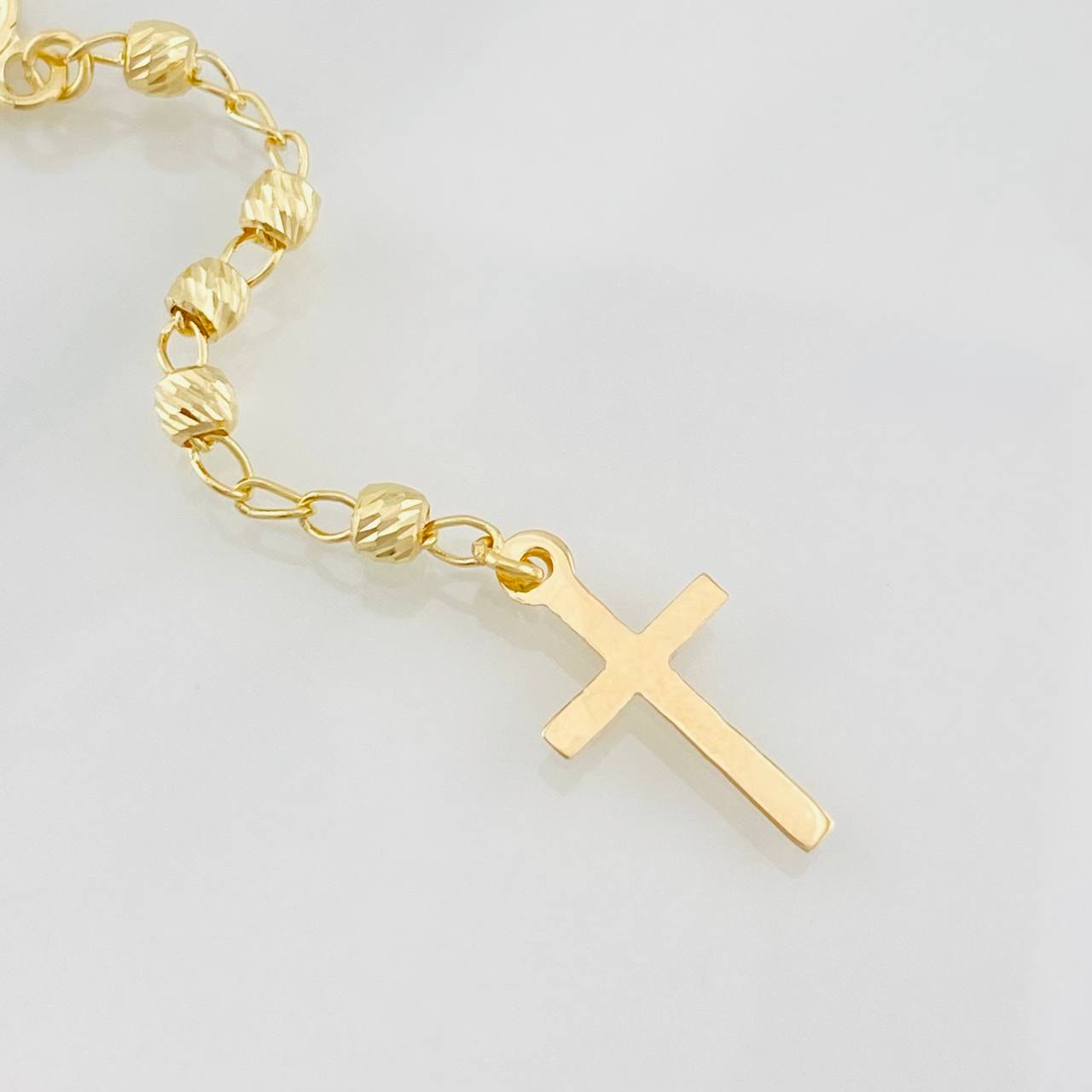Rosario Virgen Milagrosa 6.5g / 55cm / 3mm Oro Amarillo 18K