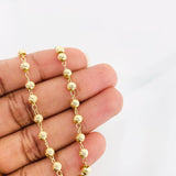 Pulso Militar 3.15g / 19.7cm / 4mm Oro Amarillo 18K