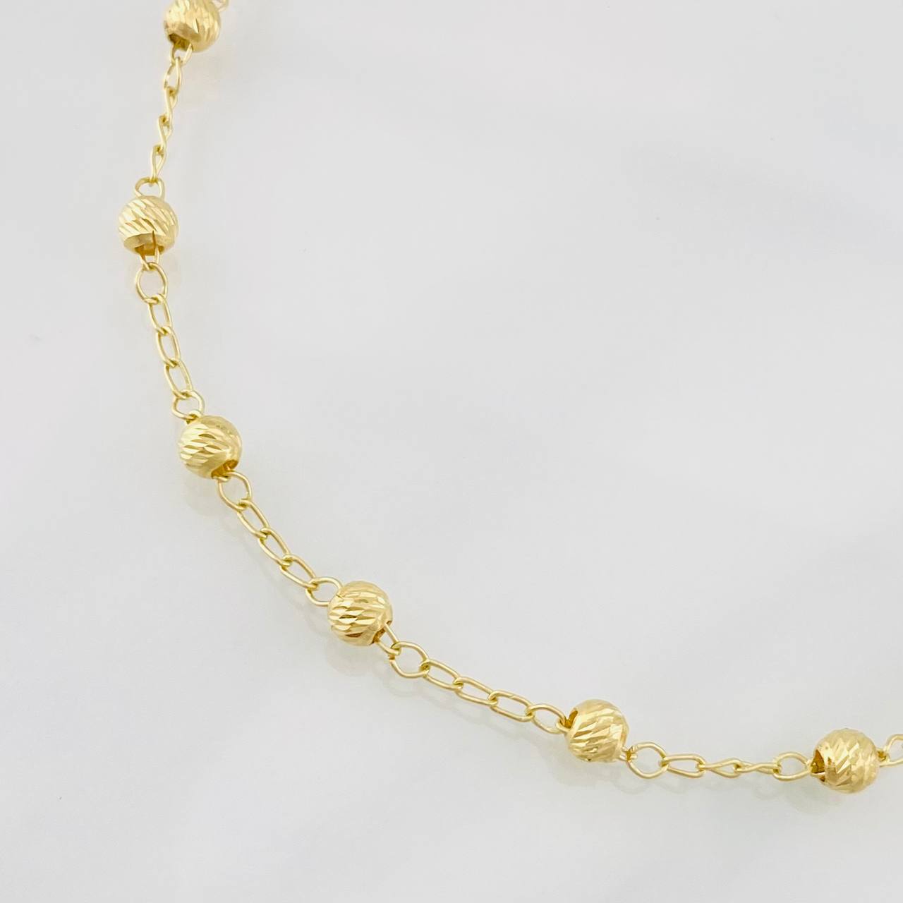 Pulso Denario Virgen Milagrosa 3.1g / 20cm / 4mm Oro Amarillo 18K