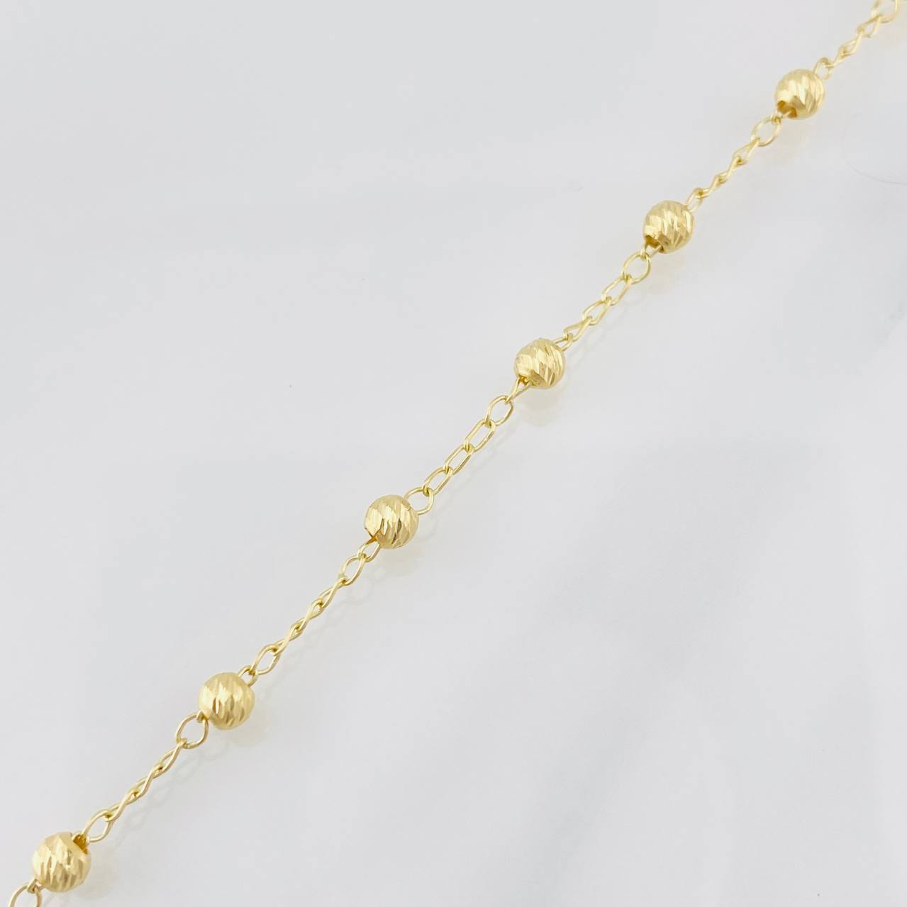 Pulso Denario Virgen Milagrosa 3.1g / 20cm / 4mm Oro Amarillo 18K