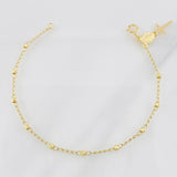 Pulso Denario Virgen Milagrosa 2.3g / 20.3cm / 3mm Oro Amarillo 18K