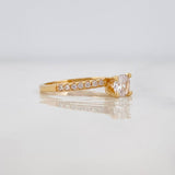 Anillo Solitario Churumbela 1.65g / T6 1/4 Oro Amarillo 18K