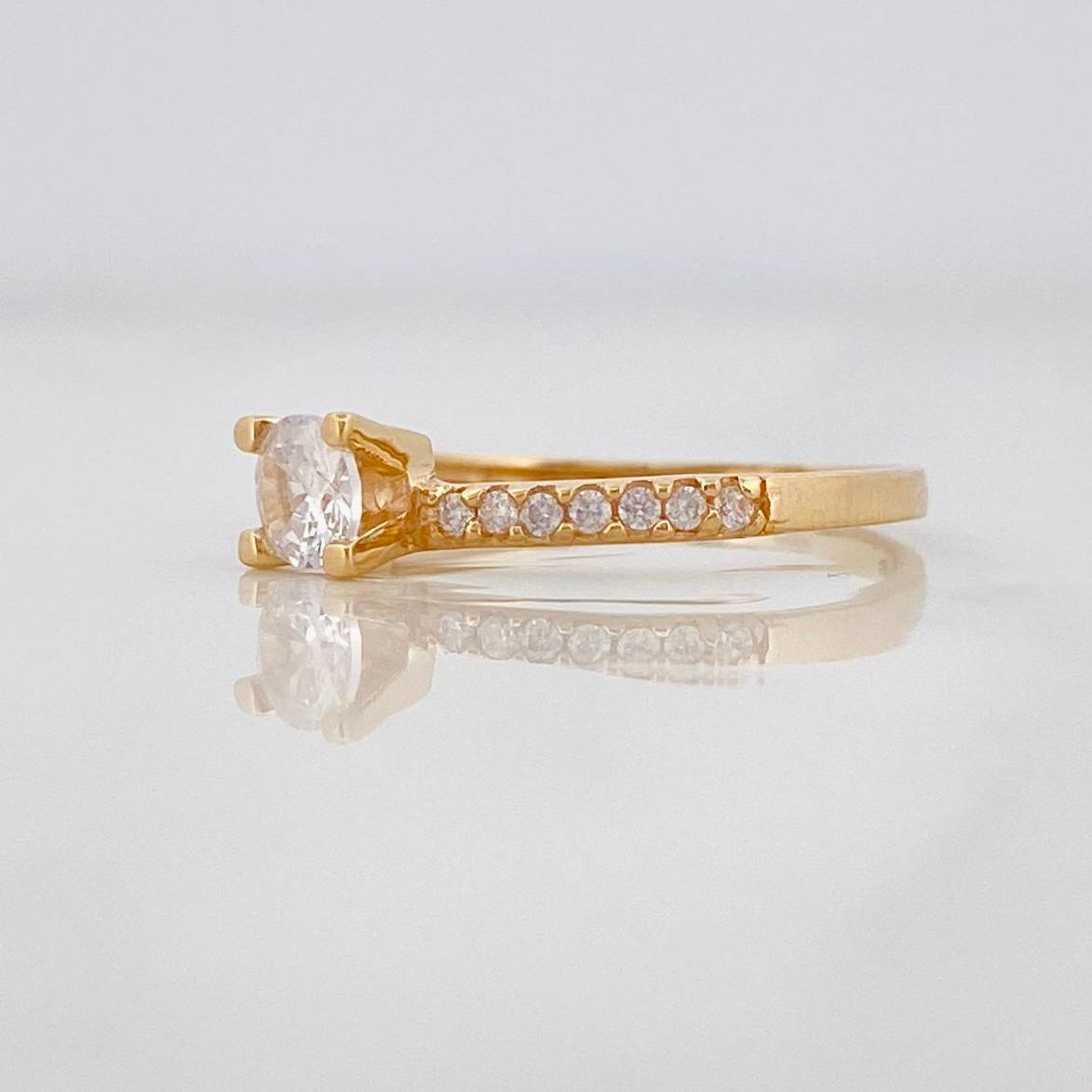 Anillo Solitario Churumbela 1.65g / T6 1/4 Oro Amarillo 18K