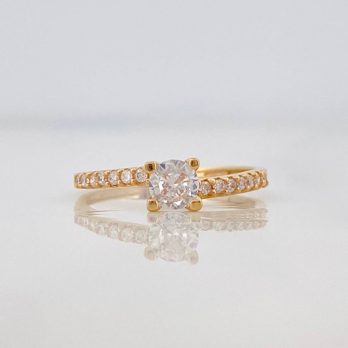 Anillo Solitario Churumbela 1.65g / T6 1/4 Oro Amarillo 18K