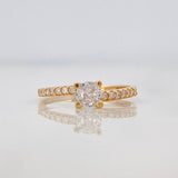Anillo Solitario Churumbela 1.65g / T6 1/4 Oro Amarillo 18K