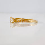 Anillo Solitario Churumbela 1.85g / T7 Oro Amarillo 18K