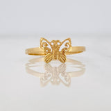 Anillo Mariposa 1.35g / T6 1/4 Oro Amarillo 18K