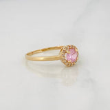Anillo Halo 1.65g / T6 3/4 Oro Amarillo 18K