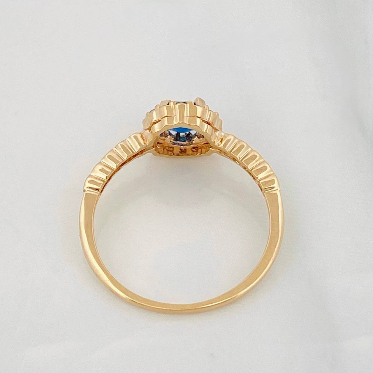 Anillo Halo 2g / T6 3/4 Oro Amarillo 18K