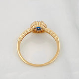 Anillo Halo 2g / T6 3/4 Oro Amarillo 18K