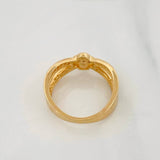 Anillo Trebol Cruzado 3.25g / T5 1/2 Oro Amarillo 18K