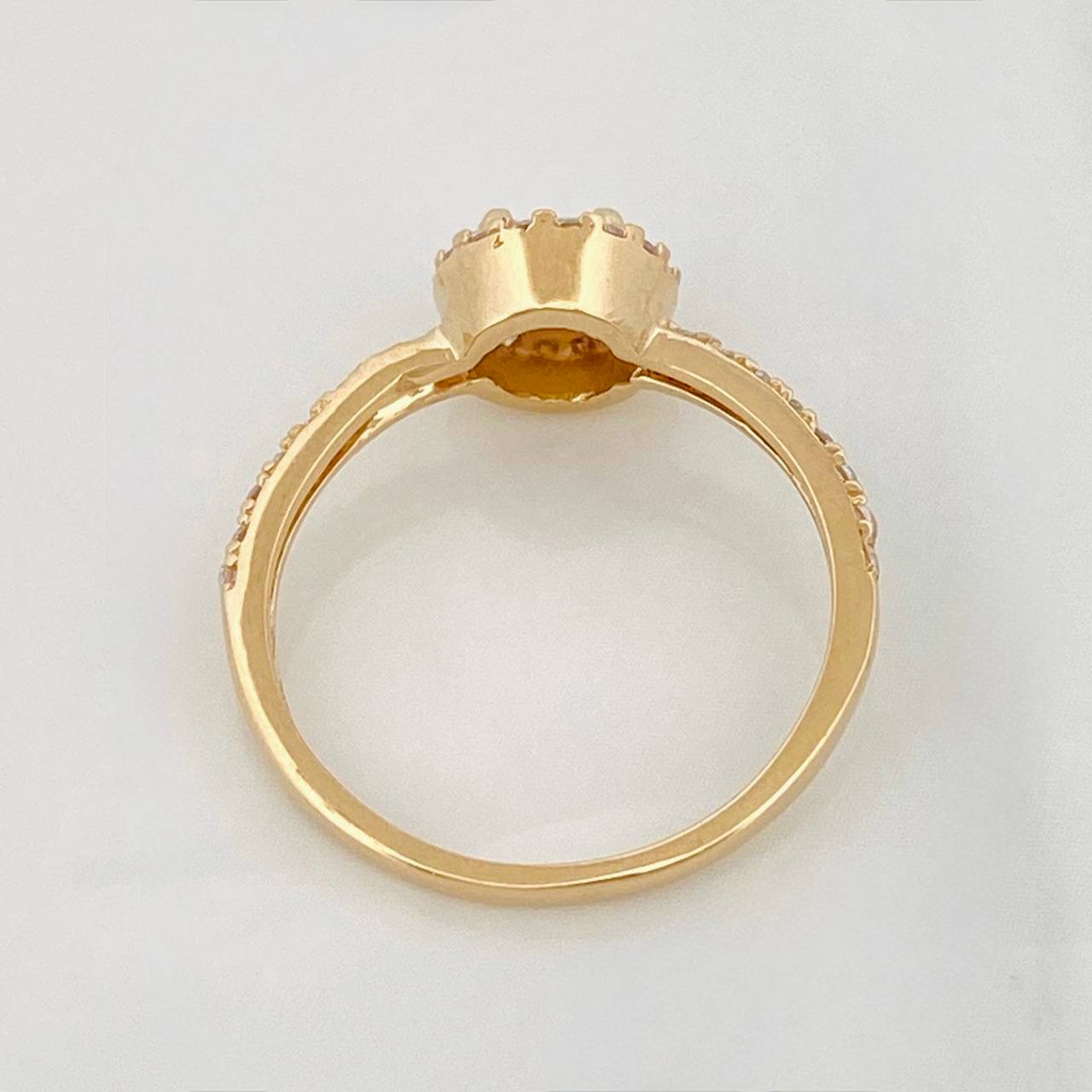 Anillo Halo 2.05g / T6 1/2 Oro Amarillo 18K