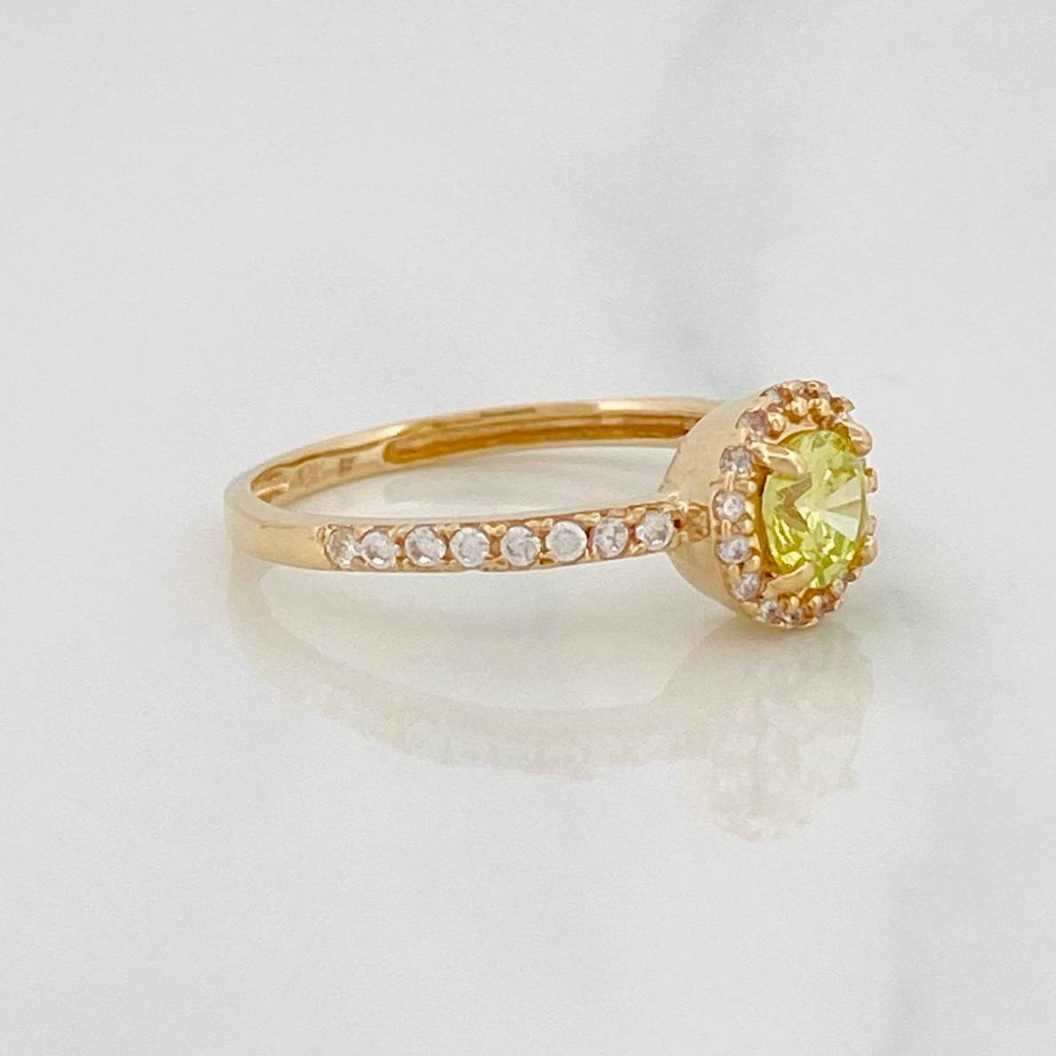 Anillo Halo 2.05g / T6 1/2 Oro Amarillo 18K