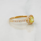 Anillo Halo 2.05g / T6 1/2 Oro Amarillo 18K