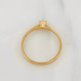 Anillo Solitario Churumbela 1.75g / T7 Oro Amarillo 18K
