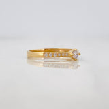 Anillo Solitario Churumbela 1.75g / T7 Oro Amarillo 18K