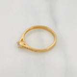 Anillo Solitario Churumbela 1.75g / T7 Oro Amarillo 18K