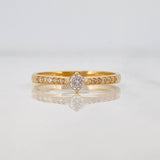 Anillo Solitario Churumbela 1.75g / T7 Oro Amarillo 18K
