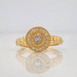 Anillo Corona Correa 3.25g / T6 1/2 Dos Oros Amarillo Blanco 18K