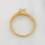 Anillo Solitario Churumbela 1.95g / T6 1/2 Oro Amarillo 18K