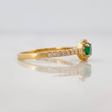 Anillo Halo 2.15g / T6 3/4 Oro Amarillo 18K