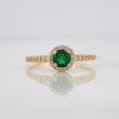 Anillo Halo 2.15g / T6 3/4 Oro Amarillo 18K