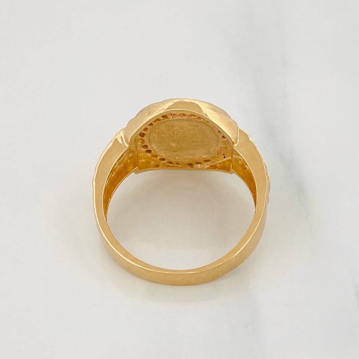 Anillo Corona Correa 5.4g / T6 3/4 Oro Amarillo 18K