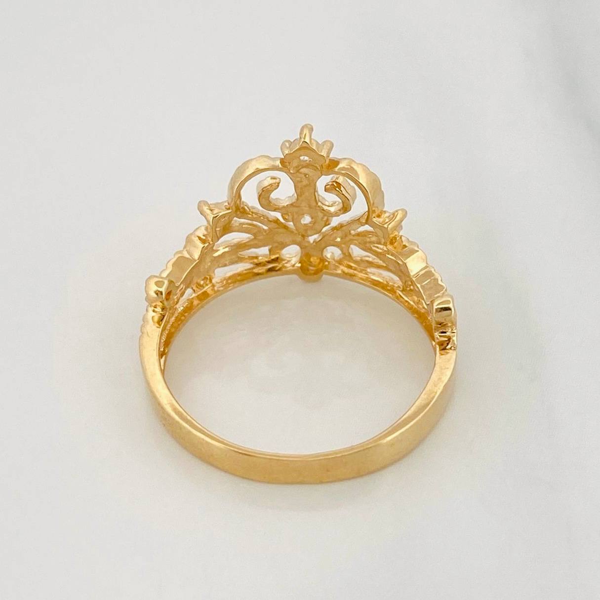 Anillo Corona 2.5g / T7 Oro Amarillo 18K