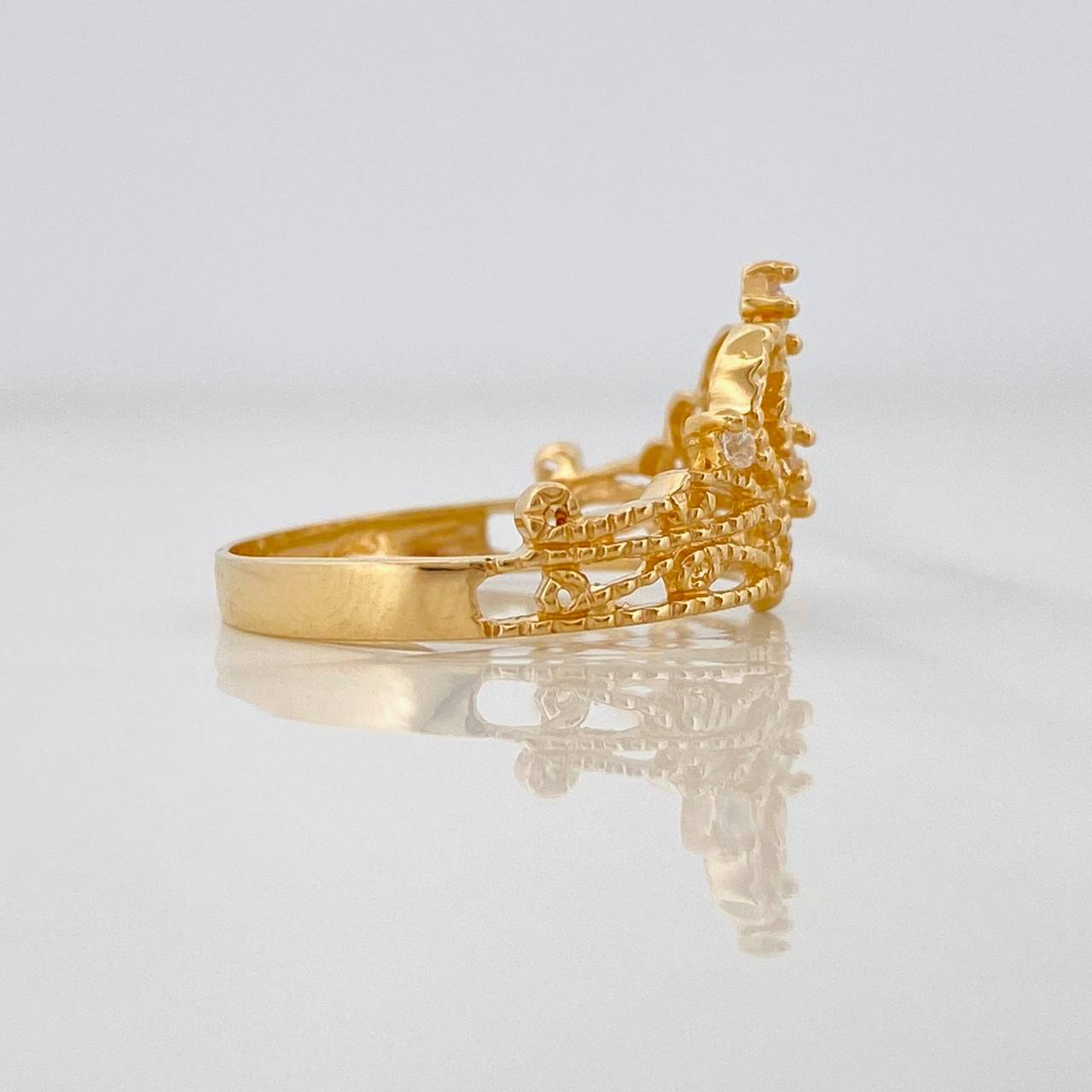 Anillo Corona 2.5g / T7 Oro Amarillo 18K