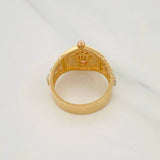 Anillo Corona Correa 7g / T8 3/4 Tres Oros 18K