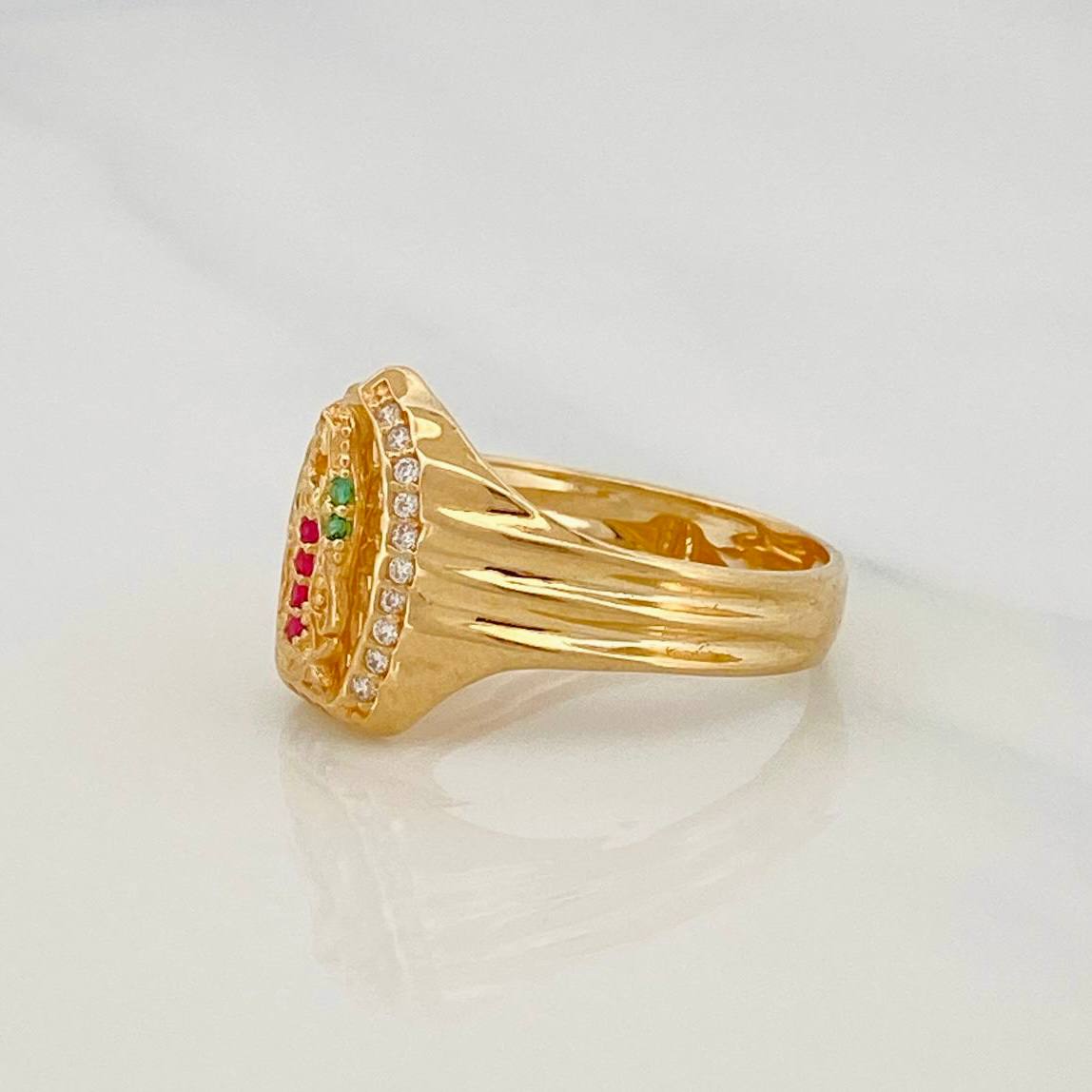 Anillo Virgen de Guadalupe 3.65g / T6 1/2 Oro Amarillo 18K