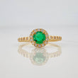 Anillo Halo Circulo 1.9g / T6 1/2 Oro Amarillo 18K