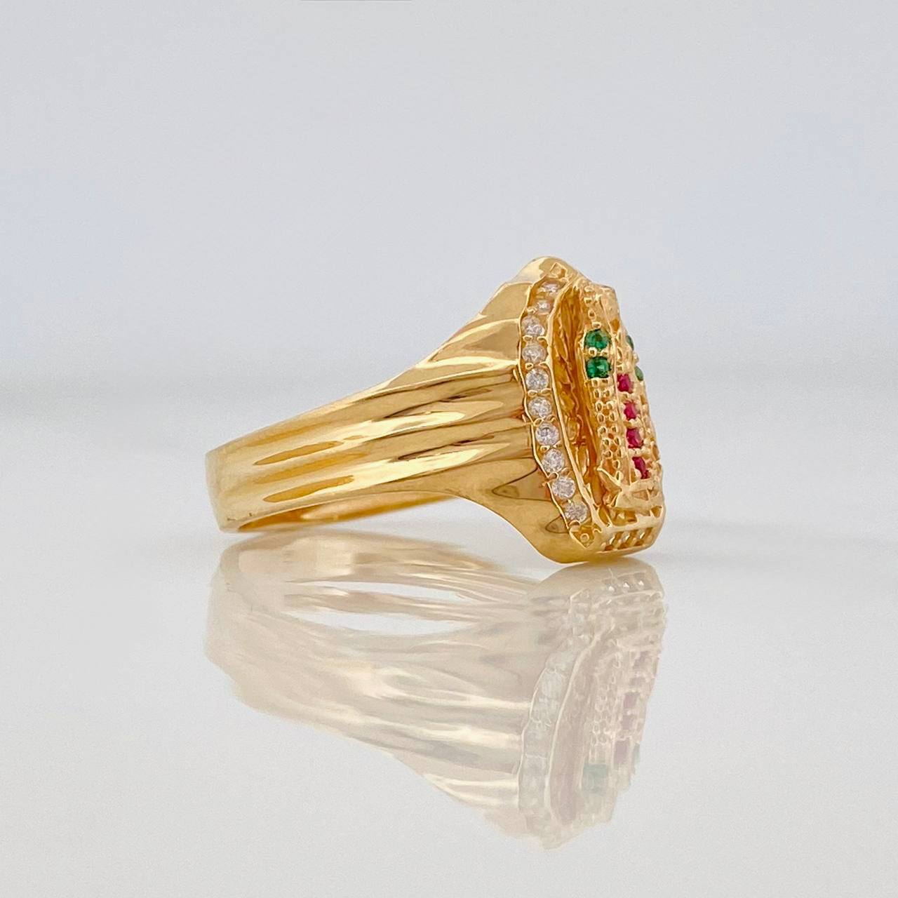 Anillo Virgen de Guadalupe 3.75g / T5 1/4 Oro Amarillo 18K