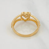 Anillo Corazones 2.9g / T8 Oro Amarillo 18K