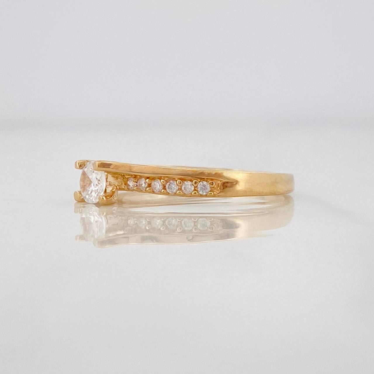 Anillo Solitario Churumbela 1.95g / T6 1/2 Oro Amarillo 18K