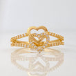 Anillo Corazones 2.9g / T8 Oro Amarillo 18K