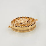 Herraje Medusa 3.55g / 2.4cm Oro Amarillo 18K