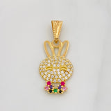 Dije Rostro Conejo 1.35g / 2.5cm Oro Amarillo 18K