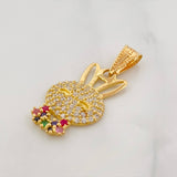 Dije Rostro Conejo 1.35g / 2.5cm Oro Amarillo 18K