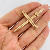 Dije Cruz Clavo 6.05g / 5.8cm Oro Amarillo 18K