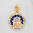Dije Rostro de Cristo 7.55g / 3.5cm Tres Oros 18K