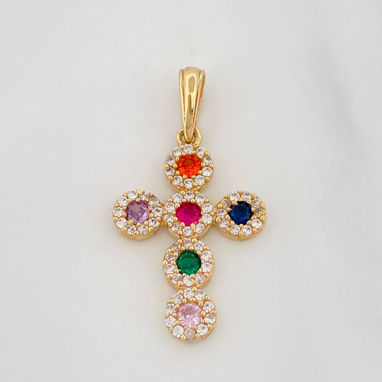 Dije Cruz Tupida 2.65g / 3.3cm Oro Amarillo 18K