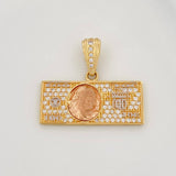 Dije One Dolar 3.8g / 2.1cm Tres Oros 18K