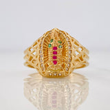 Anillo Virgen de Guadalupe 3.45g / T6 1/4 Oro Amarillo 18K